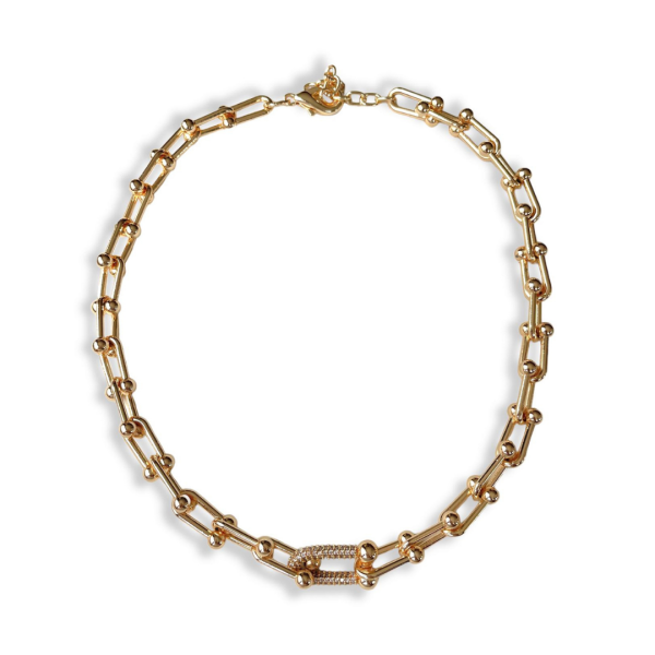 Tiff Gold Taşlı Kolye