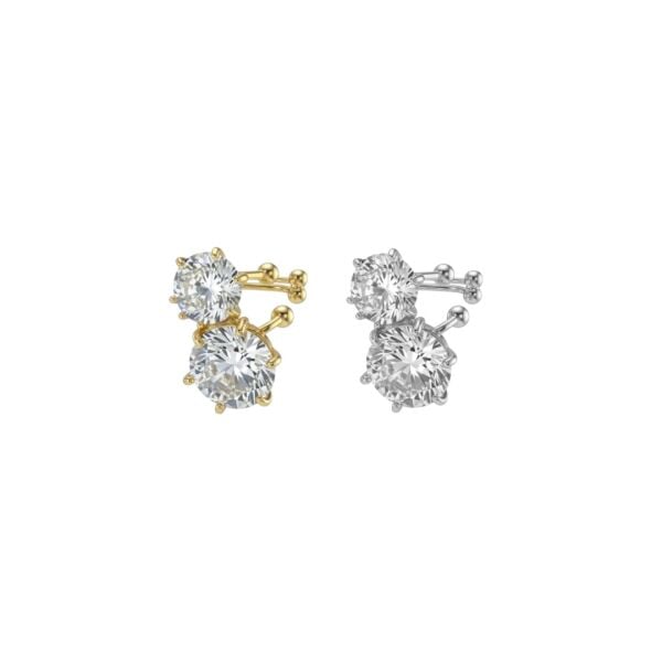 Mega Taş Earcuff Kıkırdak Küpe