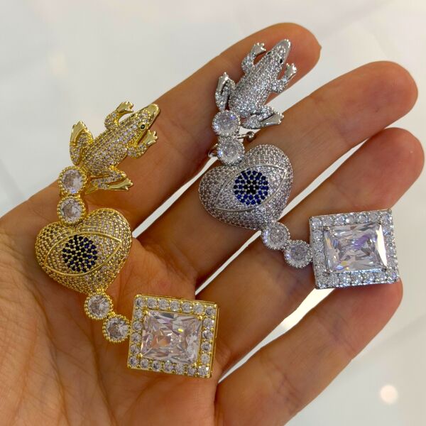 Love Story Taşlı Earcuff Kıkırdak Küpe