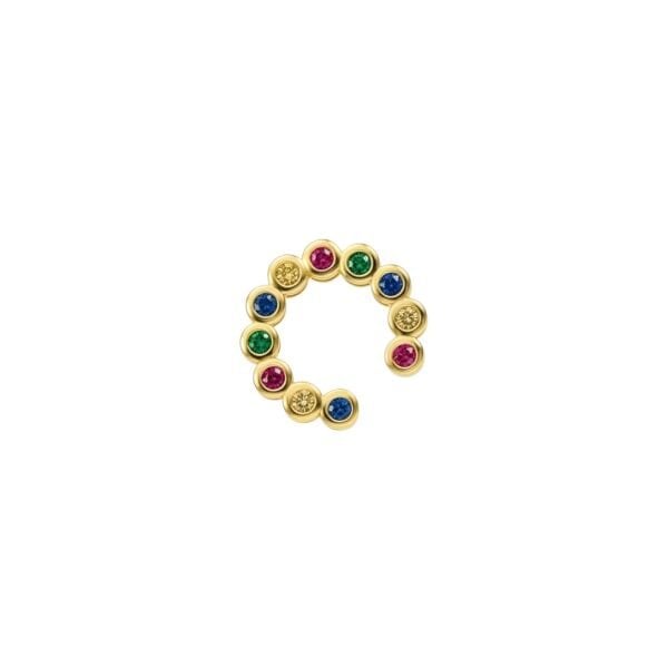 Renkli Taşlı Earcuff Kıkırdak Küpe