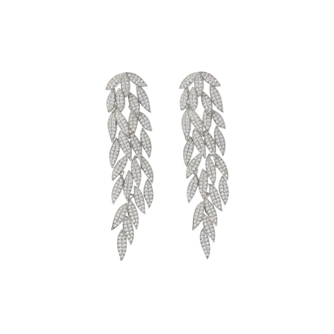 Diamonds Yaprak Küpe