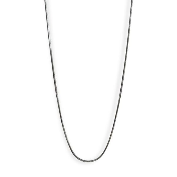 Silver Yılan Çelik Kolye 60 cm