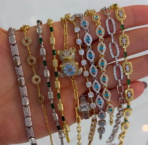 Göz Turkuaz Taşlı Bileklik