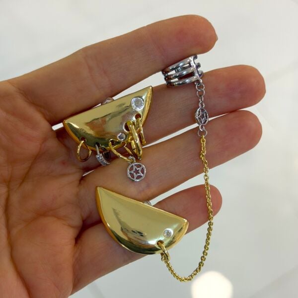 Lvs Asimetrik Mix Küpe