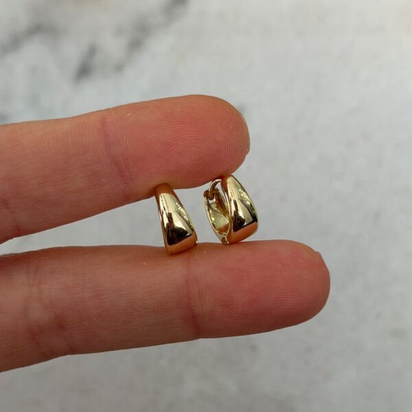 Xuping 14 Ayar Mini Damla Halka Çelik Küpe