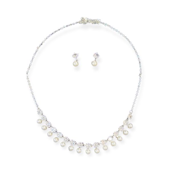 Wedding Diamonds Kolye Küpe Set