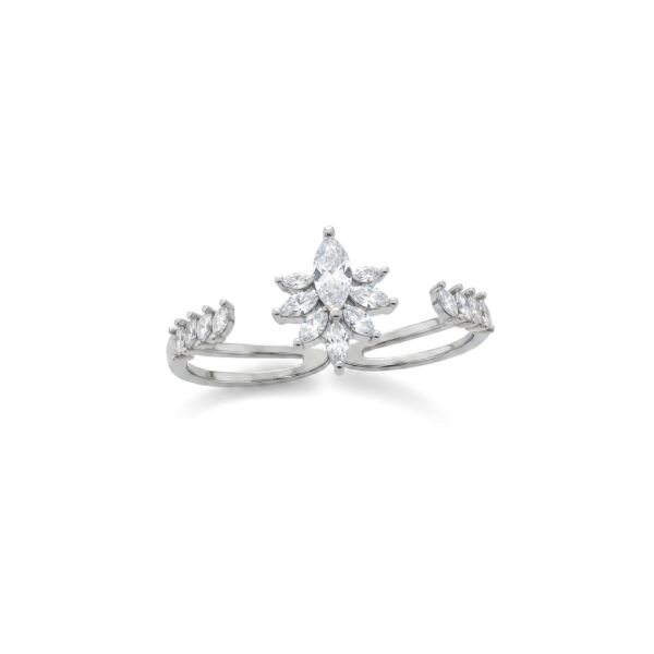Diamonds İki Parmak Taşlı Yüzük