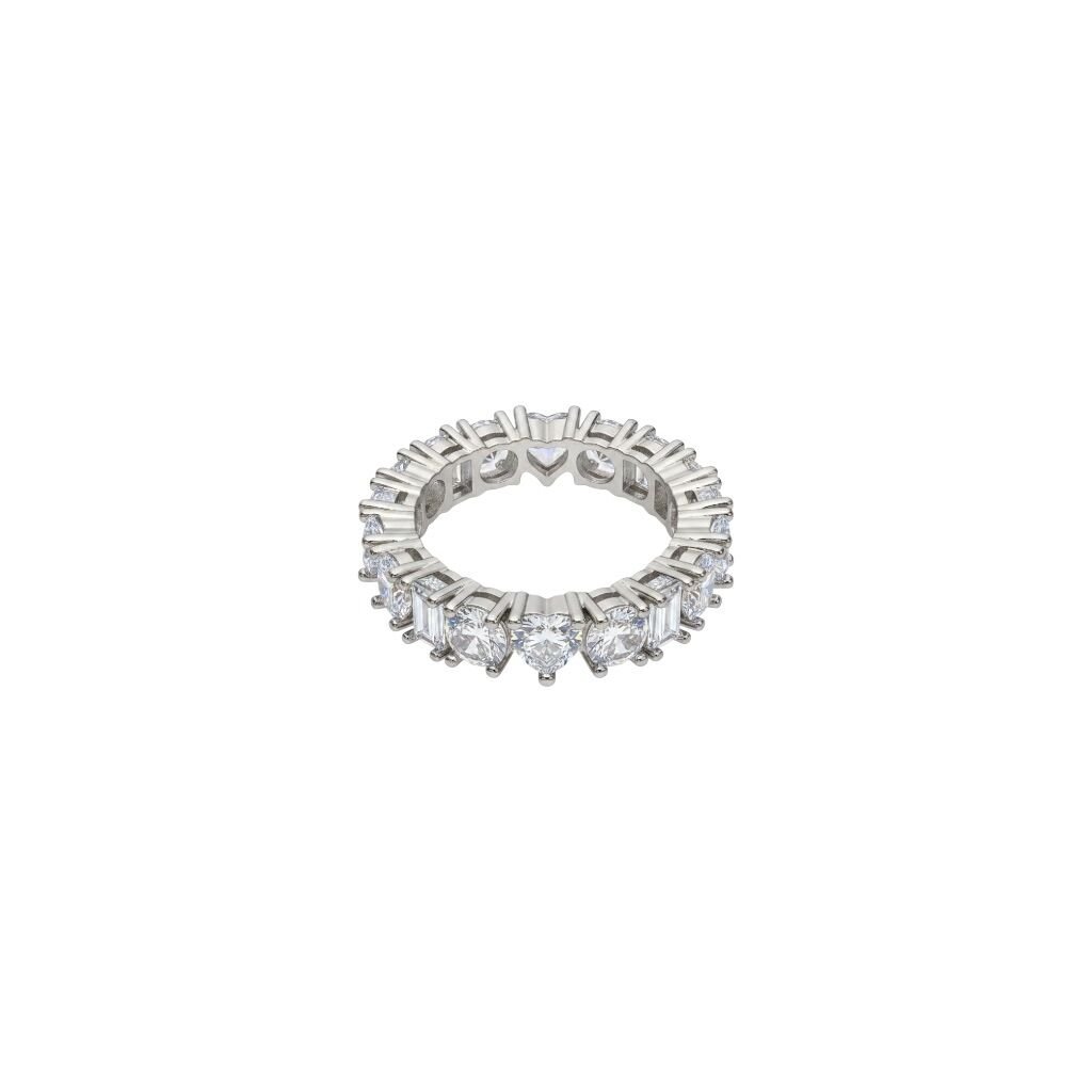 Diamonds Kalp Baget Tamtur Yüzük