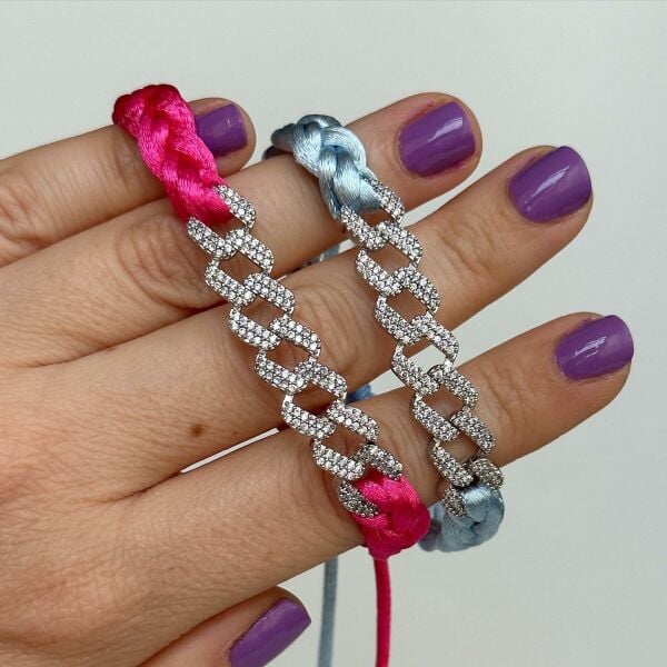 Gurmet Makrome Renkli İp Bileklik - Halhal