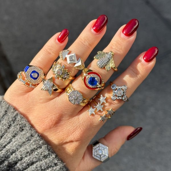 Sapphire Şövalye Yüzük