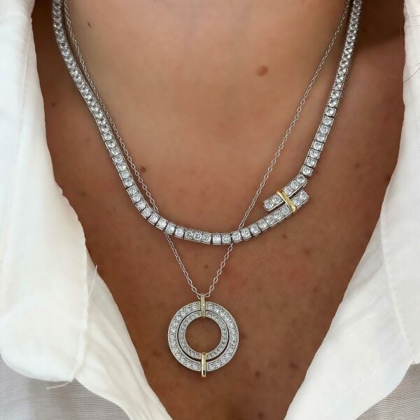 Tiff Edge Circles Kolye