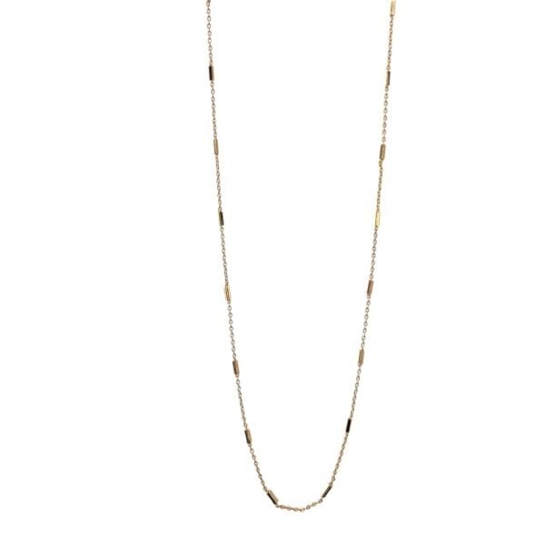 Mini Zımba Zincir Kolye 80 cm