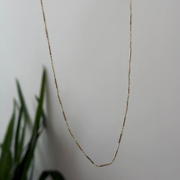 Mini Çubuk Zincir Kolye 80 cm