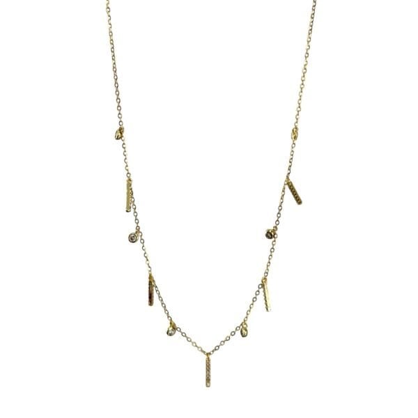 Çubuk Taşlı Charm Kolye