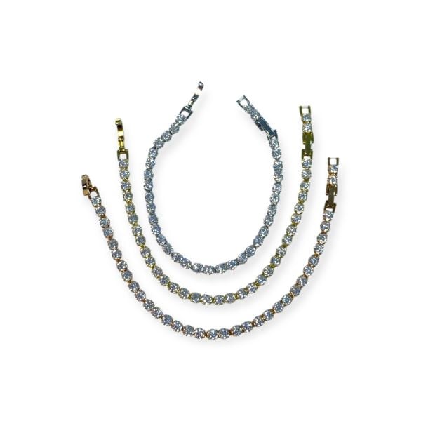 Xuping Su Yolu Çelik Bileklik 4mm