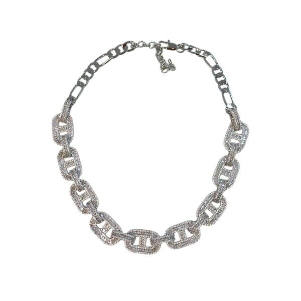 Lux Alessa Silver Taşlı Kolye