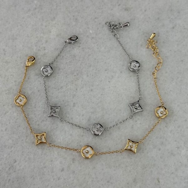 Minimal Yoncalı Sedefli Bileklik