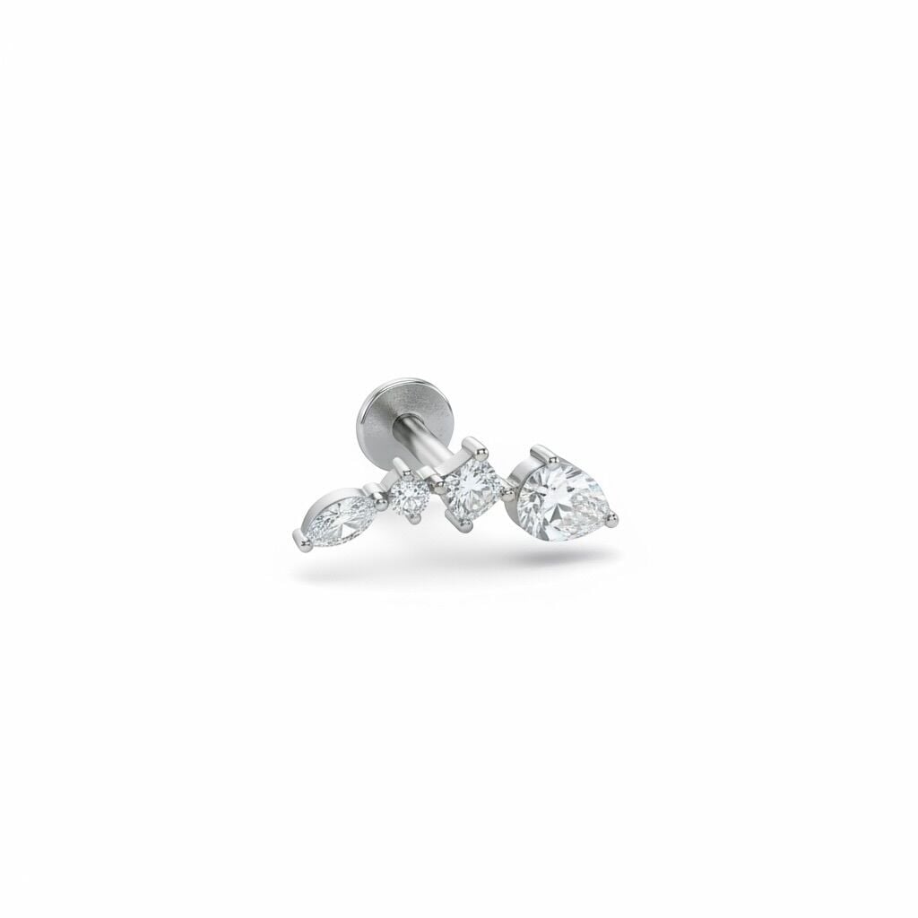 Titanyum Tragus Conch Helix Piercing
