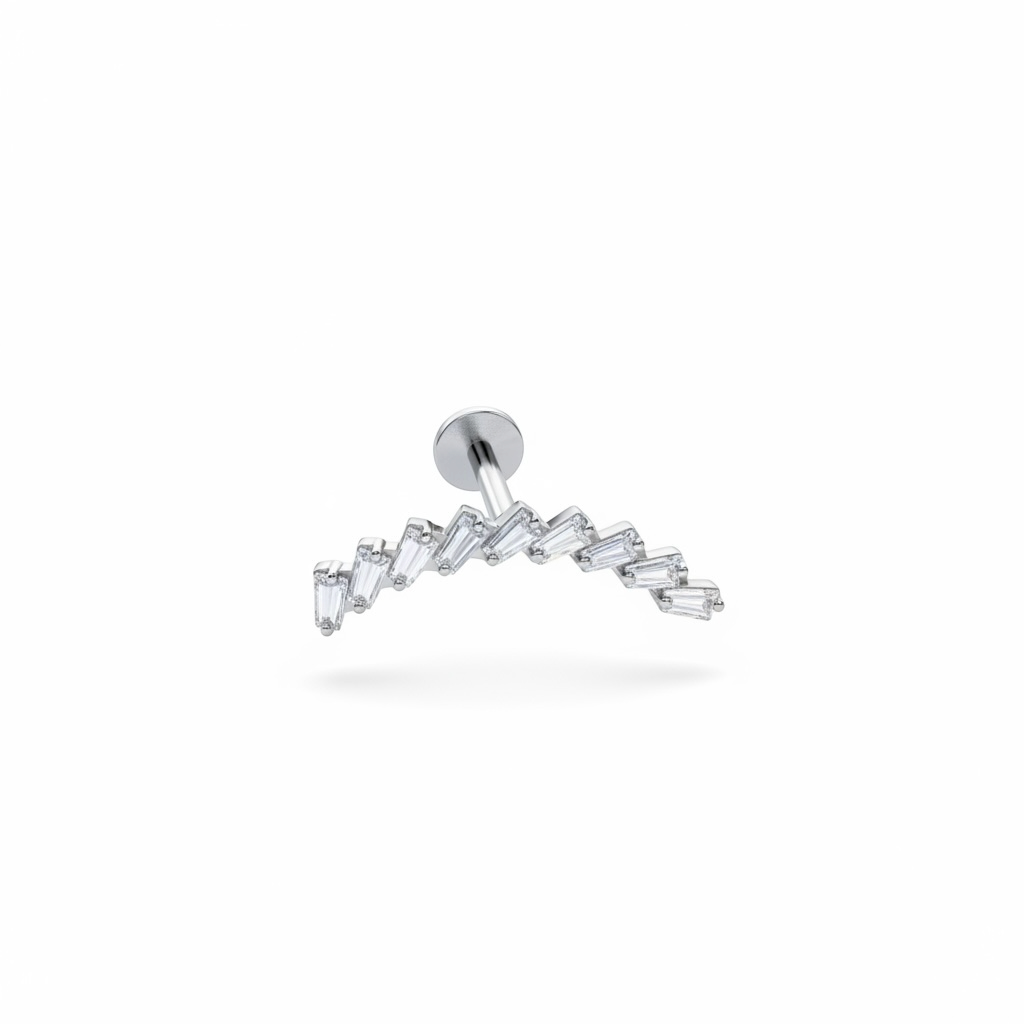 Titanyum Tragus Conch Helix Piercing