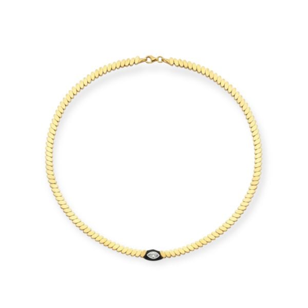 Meslys Siyah Göz Kolye