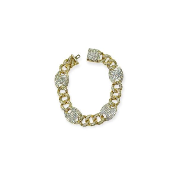 Xuping 14 Ayar Full Taşlı Gurmet Çelik Bileklik