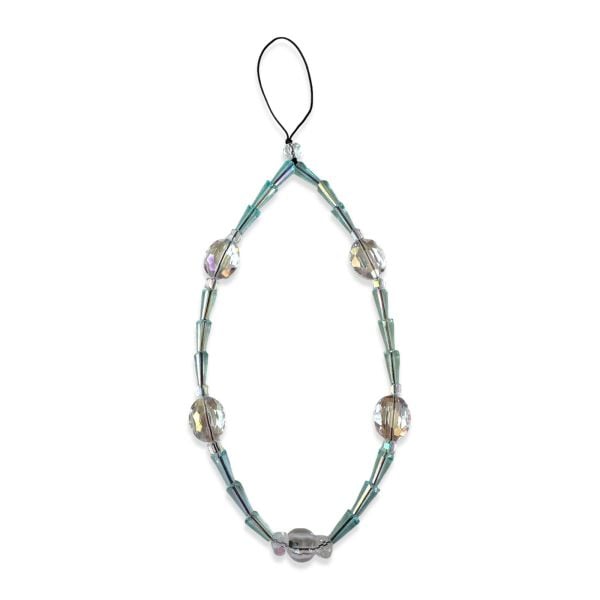 Turkuaz Kristal Phone Charm Telefon Askısı