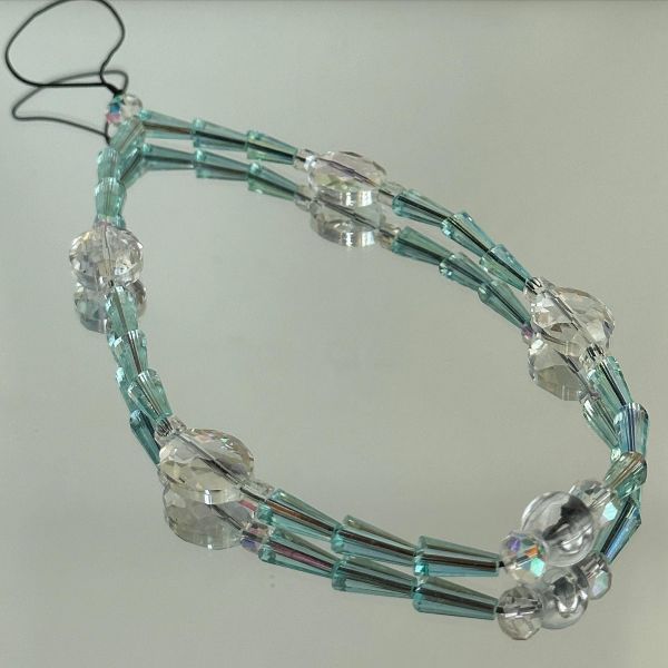 Turkuaz Kristal Phone Charm Telefon Askısı