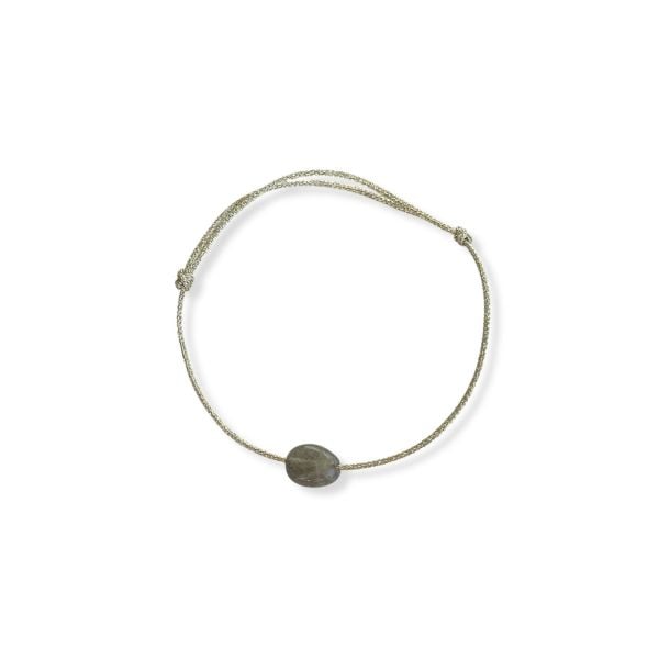 Labradorit Doğaltaş İp Bileklik