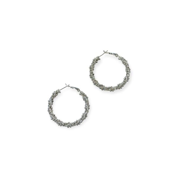 Xuping Burgulu Çelik Halka Küpe