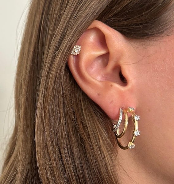 Çoklu Görünümlü Halka Mix Küpe