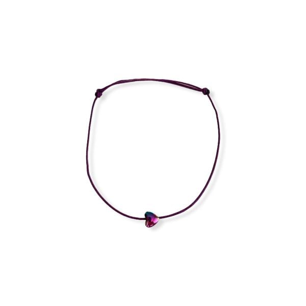 Hematit Kalp İp Bileklik