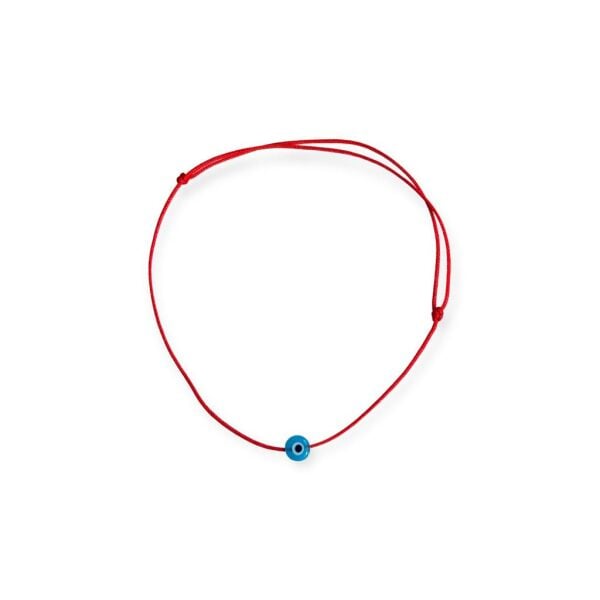 Cam Nazar Boncuk Kırmızı İp Halhal