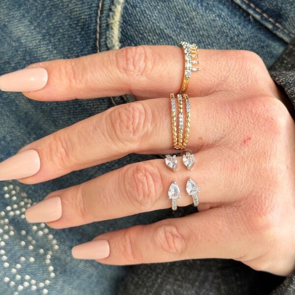 Molis Taşlı Yüzük