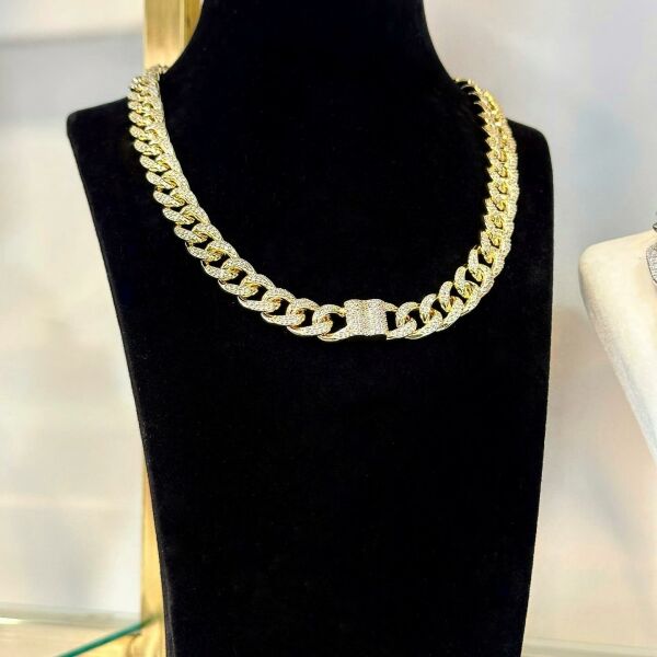 Apmmnc Diamonds Cuba Chain Kolye