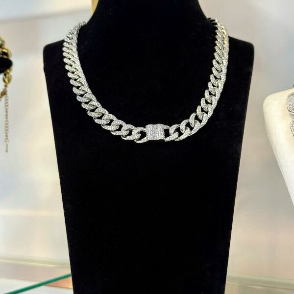 Apmmnc Diamonds Cuba Chain Kolye