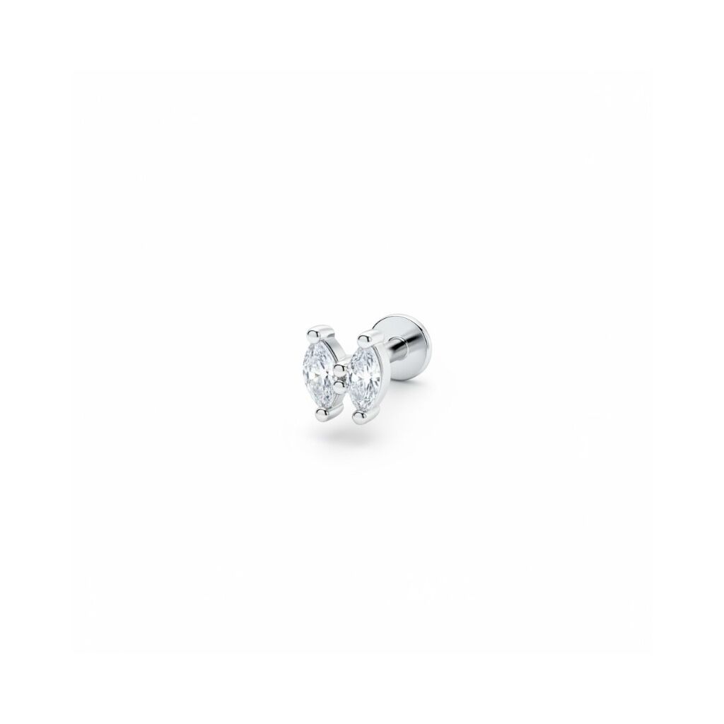 Markiz Taşlı Çelik Tragus Piercing