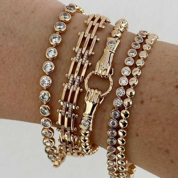 Xuping Rose Gold Hasır Çelik Bileklik