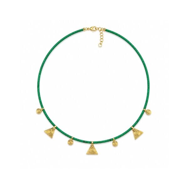 Antik Charm Doğaltaş Kolye