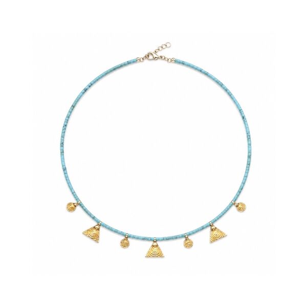 Antik Charm Doğaltaş Kolye