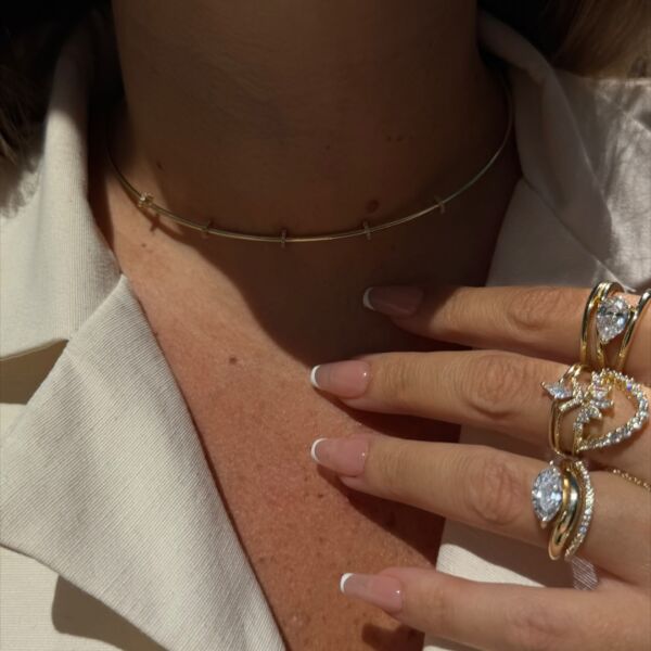Taş Choker Tasma Kolye