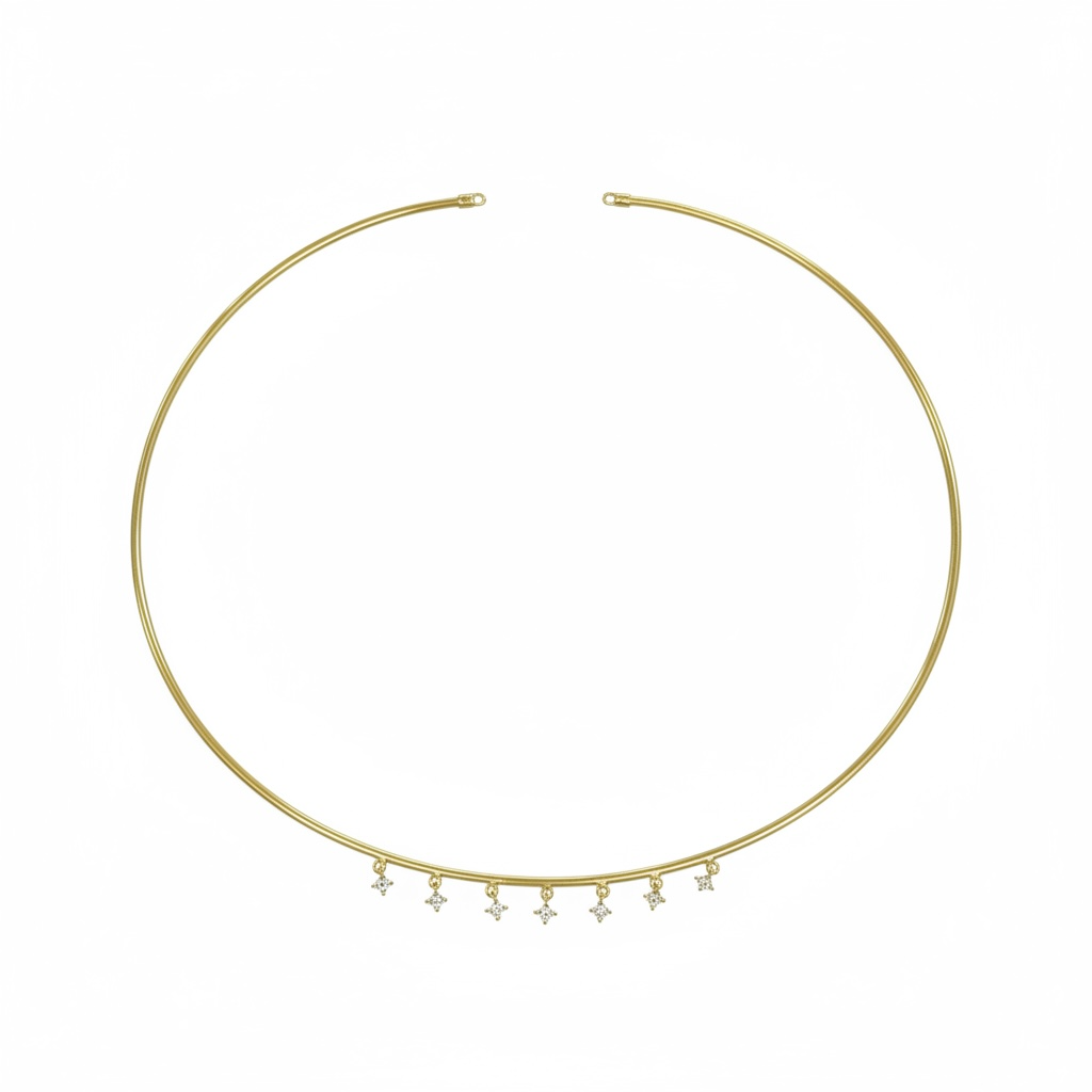 Taşlı Choker Tasma Kolye