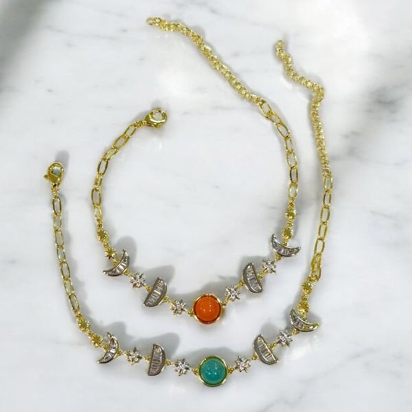 Ay Dönümü Taşlı Bileklik