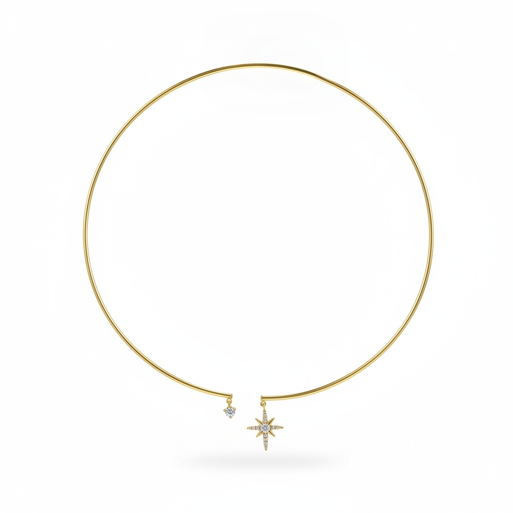 Kutup Yıldızı Choker Tasma Kolye