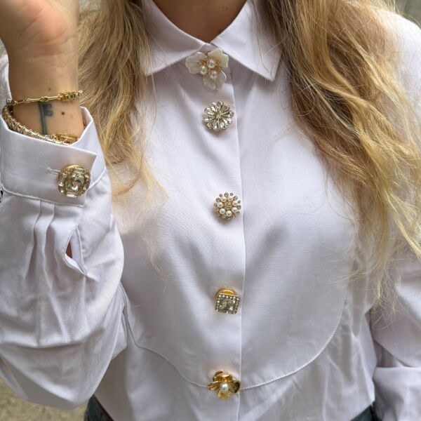 Gömlek Düğme Broş
