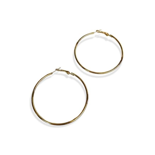 Klasik Çelik Halka no:3 Küpe