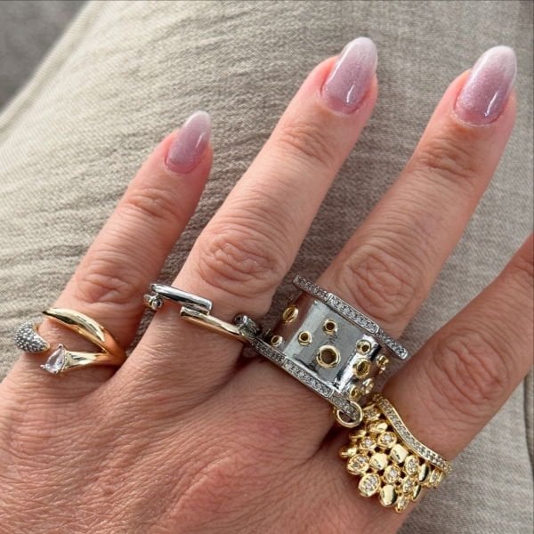 Rainbwk Kafes Halkalı Mix Yüzük